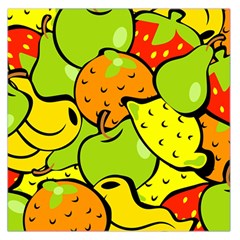 Fruit Food Wallpaper Square Satin Scarf (36  X 36 ) by Dutashop