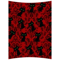 Halloween Goth Cat Pattern in Blood Red Back Support Cushion