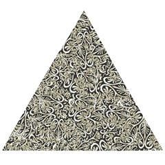 Intricate Ornate Pattern Wooden Puzzle Triangle by dflcprintsclothing