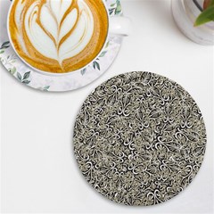 Intricate Ornate Pattern Uv Print Round Tile Coaster