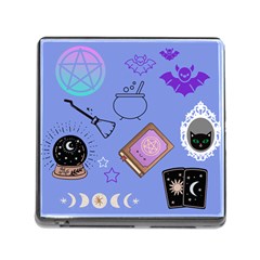 Pastel Goth Witch Blue Memory Card Reader (square 5 Slot) by NerdySparkleGoth