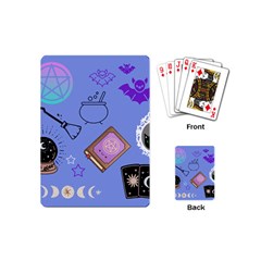 Pastel Goth Witch Blue Playing Cards Single Design (mini) by NerdySparkleGoth