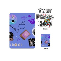 Pastel Goth Witch Blue Playing Cards 54 Designs (mini) by NerdySparkleGoth