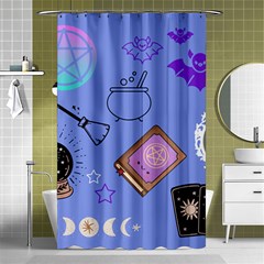 Pastel Goth Witch Blue Shower Curtain 48  X 72  (small)  by NerdySparkleGoth