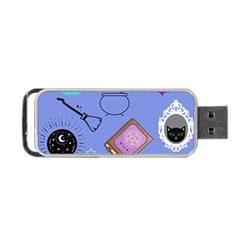 Pastel Goth Witch Blue Portable Usb Flash (one Side) by NerdySparkleGoth