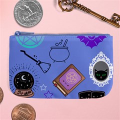 Pastel Goth Witch Blue Large Coin Purse by NerdySparkleGoth