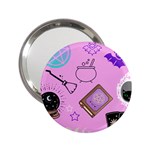 Pastel Goth Witch Pink 2.25  Handbag Mirrors Front