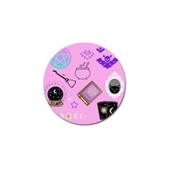 Pastel Goth Witch Pink Golf Ball Marker (4 Pack) by NerdySparkleGoth