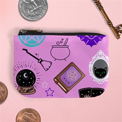 Pastel Goth Witch Pink Mini Coin Purse by NerdySparkleGoth