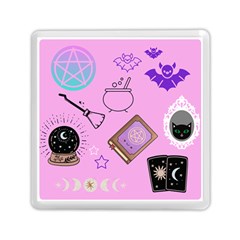 Pastel Goth Witch Pink Memory Card Reader (square) by NerdySparkleGoth