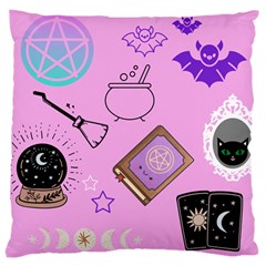 Pastel Goth Witch Pink Large Cushion Case (one Side) by NerdySparkleGoth