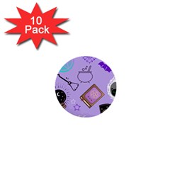 Pastel Goth Witch Purple 1  Mini Buttons (10 Pack) 