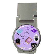 Pastel Goth Witch Purple Money Clips (round) 