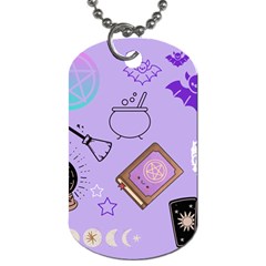 Pastel Goth Witch Purple Dog Tag (one Side) by NerdySparkleGoth