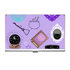 Pastel Goth Witch Purple Business Card Holder by NerdySparkleGoth