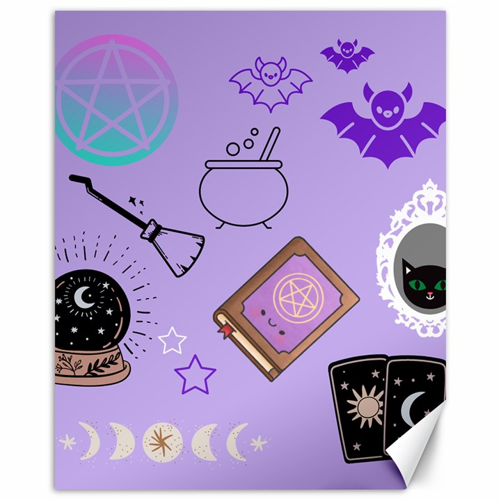 Pastel Goth Witch Purple Canvas 16  x 20 