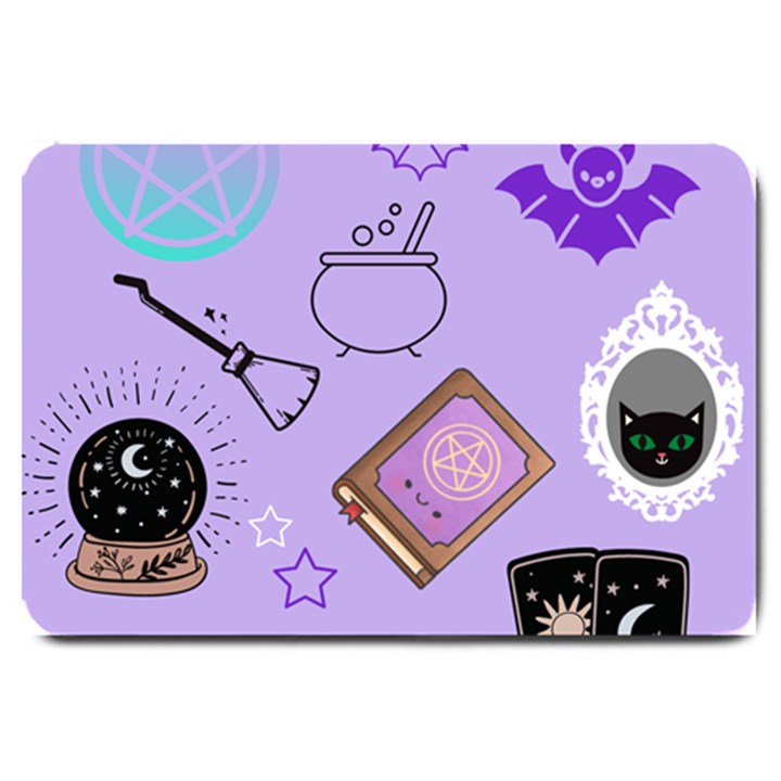 Pastel Goth Witch Purple Large Doormat 