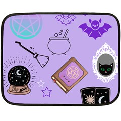 Pastel Goth Witch Purple Fleece Blanket (mini) by NerdySparkleGoth