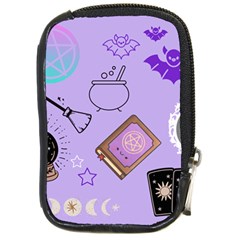 Pastel Goth Witch Purple Compact Camera Leather Case by NerdySparkleGoth