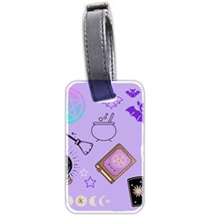 Pastel Goth Witch Purple Luggage Tag (two Sides) by NerdySparkleGoth