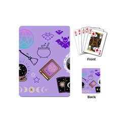 Pastel Goth Witch Purple Playing Cards Single Design (mini) by NerdySparkleGoth