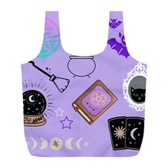 Pastel Goth Witch Purple Full Print Recycle Bag (l)