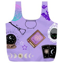 Pastel Goth Witch Purple Full Print Recycle Bag (xl) by NerdySparkleGoth