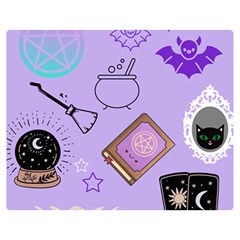 Pastel Goth Witch Purple Double Sided Flano Blanket (medium)  by NerdySparkleGoth