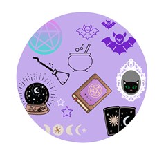 Pastel Goth Witch Purple Mini Round Pill Box