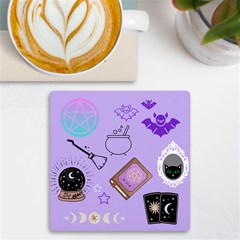 Pastel Goth Witch Purple Uv Print Square Tile Coaster  by NerdySparkleGoth