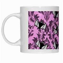 Pink Bats White Mug by NerdySparkleGoth