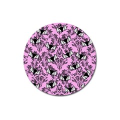 Pink Bats Magnet 3  (round) by NerdySparkleGoth