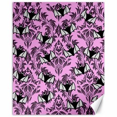 Pink Bats Canvas 11  X 14  by NerdySparkleGoth