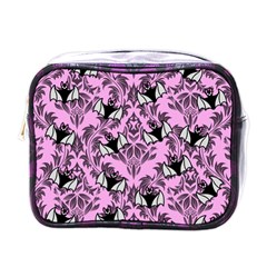 Pink Bats Mini Toiletries Bag (one Side) by NerdySparkleGoth