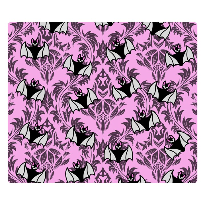 Pink Bats Double Sided Flano Blanket (Small) 