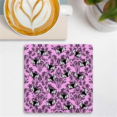 Pink Bats Uv Print Square Tile Coaster  by NerdySparkleGoth