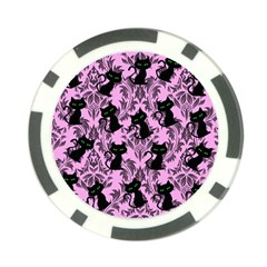 Pink Cats Poker Chip Card Guard (10 Pack) by NerdySparkleGoth