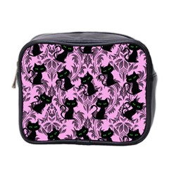 Pink Cats Mini Toiletries Bag (two Sides) by NerdySparkleGoth