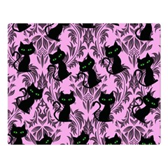 Pink Cats Double Sided Flano Blanket (large)  by NerdySparkleGoth