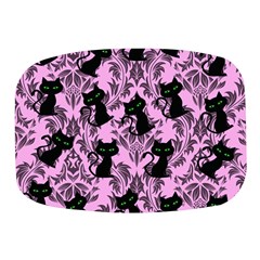 Pink Cats Mini Square Pill Box by NerdySparkleGoth