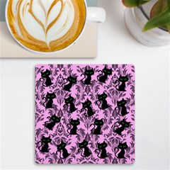 Pink Cats Uv Print Square Tile Coaster 