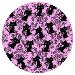 Pink Cats Round Trivet by NerdySparkleGoth