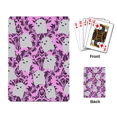 Pink Ghosts Playing Cards Single Design (Rectangle)