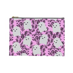 Pink Ghosts Cosmetic Bag (Large)