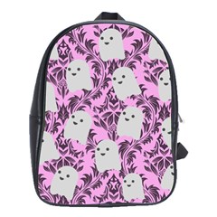 Pink Ghosts School Bag (large)