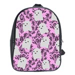 Pink Ghosts School Bag (Large) Front