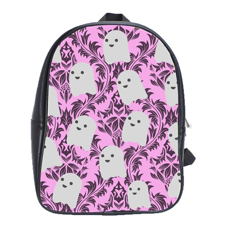 Pink Ghosts School Bag (Large)