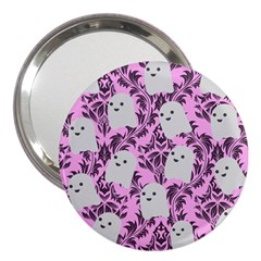 Pink Ghosts 3  Handbag Mirrors by NerdySparkleGoth