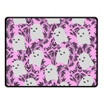 Pink Ghosts Double Sided Fleece Blanket (Small)  45 x34  Blanket Front