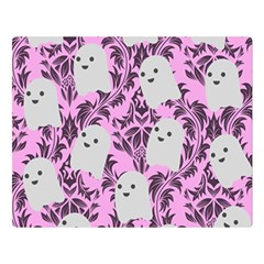 Pink Ghosts Double Sided Flano Blanket (Large) 